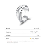 925 Silver Geometric Clip Earrings Stackable Ear Cuff for Women Girls