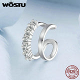 925 Sterling Silver Ear Cuff Double Layer Adjustable Slim No Piercing Clip