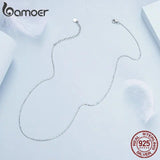 925 Sterling Silver Chain Necklace for Women BSA006