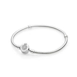 925 Sterling Silver Crown Clasp Bracelet for Women