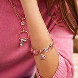 925 Sterling Silver Crown Clasp Bracelet for Women