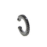 Delicate Micro Pave CZ Circle Cuff 925 Silver Ear Cuff