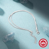 925 Silver Double Layer Snake Chain Bracelet Sparkling Women Jewelry