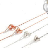 925 Silver Bracelet Cubic Zirconia Rose Women's Hand Accessories