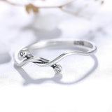 925 Sterling Silver Vintage Irregular Zircon Ring for Women