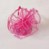 50pcs Round Organza Bag Drawstring Jewelry Bags for Wedding/Gift/Candy