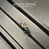 Natural Smoky Quartz Rings For Women 925 Silver Plated Fine Jewelry