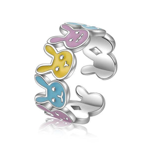 925 Silver Rabbit Ring High-quality Jewelry Women FQL23236