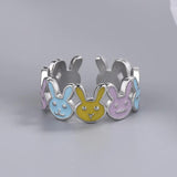 925 Silver Rabbit Ring High-quality Jewelry Women FQL23236