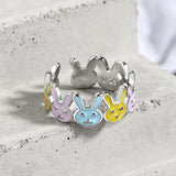 925 Silver Rabbit Ring High-quality Jewelry Women FQL23236
