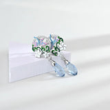 Silver 925 Flower Zircon Ring Women Wedding Gift