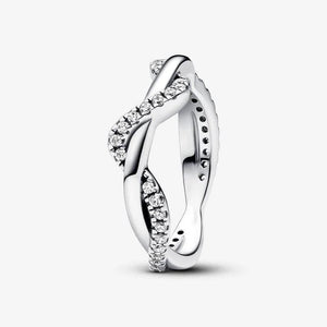 925 Sterling Silver Wave Ring For Women