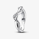 925 Sterling Silver Wave Ring For Women