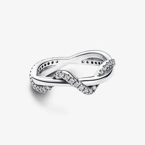925 Sterling Silver Wave Ring For Women
