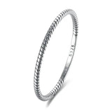 925 Silver Geometric Finger Ring Retro Style Punk Jewelry