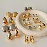 925 Silver Plated Small Circle Earrings for Women