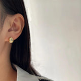 925 Silver Plated Small Circle Earrings for Women