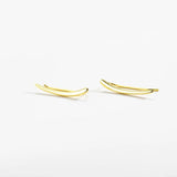 925 Silver Climber Earring Stud Women Fine Jewelry Pendientes
