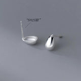 Water Drop Stud Earrings 925 Sterling Silver Small 925 Silver Earrings For Women