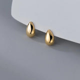 Water Drop Stud Earrings 925 Sterling Silver Small 925 Silver Earrings For Women