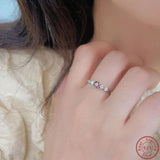 S925 Pure Silver Platinum Ruby Ring High Women's Ring