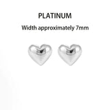 925 Silver Heart Earrings Charming Geometric Shapes Birthday Party
