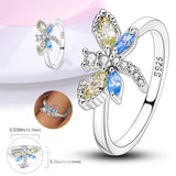 Radiant Sun Moon Heart Pav Signet Ring 925 Sterling Silver