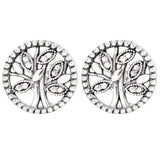 925 Silver Enchanted Crown Tree Of Love Earrings