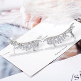925 Silver Zirconia Angel Wings Stud Earrings