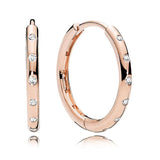 925 Silver Pave Heart Earrings Enchanted Crown Signature Jewelry