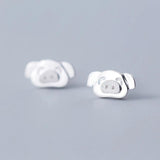 MloveAcc 925 Silver Pig Stud Earrings Gift For Girls Kids Lady