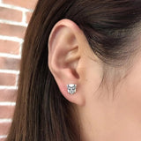 Mini Decepticons Sterling Silver Stud Earrings Gothic Vintage