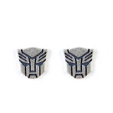 Mini Decepticons Sterling Silver Stud Earrings Gothic Vintage