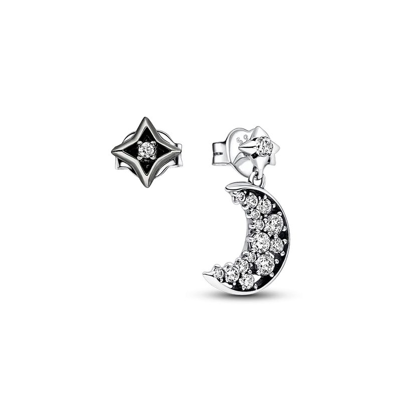 925 Silver Dragon Sun Star Earring for Women