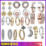 925 Silver Dragon Sun Star Earring for Women