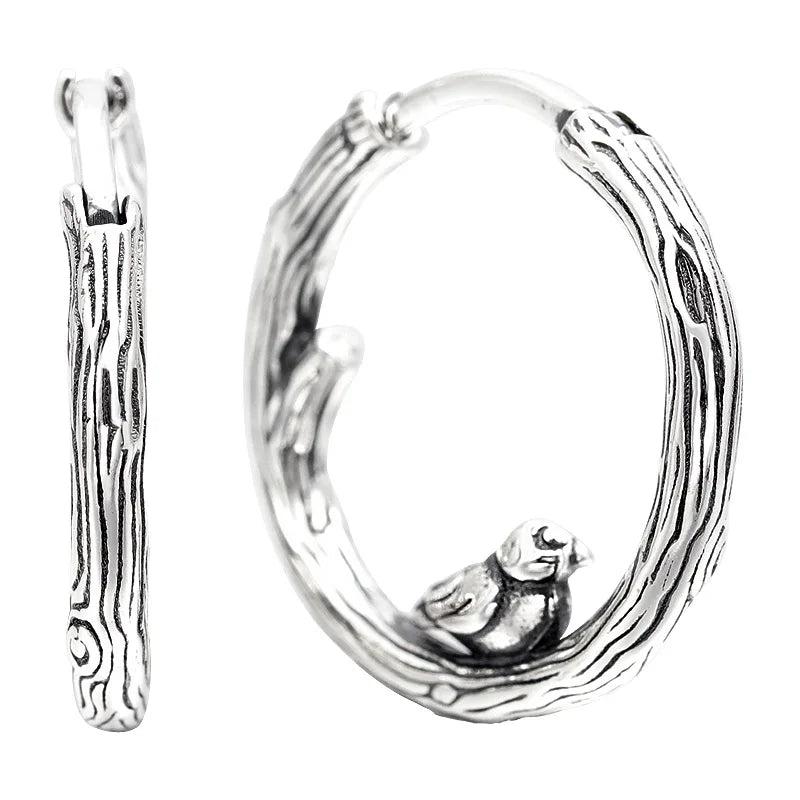 925 Silver Love Heart Bow Earring