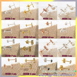 Spanish Bear Classic Stud Earrings 925 Sterling Silver Tousingly Women's Jewelry