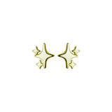 925 Silver Star Piercing Stud Earrings for Women
