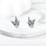 925 Silver Unicorn Stud Earrings For Women