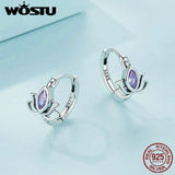 925 Silver Lotus Flower Earrings with Zircon