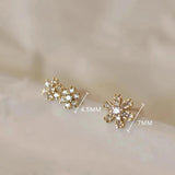 S925 Sterling Silver Flower and Bunny Stud Earrings