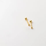 925 Silver Stud Earrings For Women Girls Small Ball Nut Screw