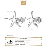 TrustDavis Star Stud Earrings Wedding Jewelry Gift