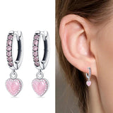 925 Sterling Silver Butterfly Flower Evil Eyes Earrings