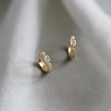 925 Sterling Silver Stud Earrings with Round Ring Design