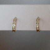 925 Sterling Silver Stud Earrings with Round Ring Design