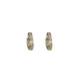 925 Sterling Silver Stud Earrings with Round Ring Design