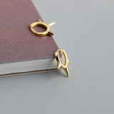 925 Silver Awl Spike Stud Earrings Geometric Party Jewelry Gift