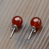 925 Silver Opal Stud Earrings FQL23694