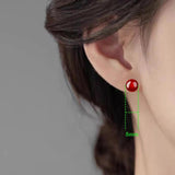925 Silver Opal Stud Earrings FQL23694